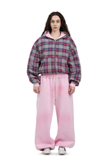 Komplettset: Wendbare Bluse und Hose Trashed & Crushed Bordeaux