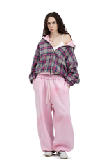 Komplettset: Wendbare Bluse und Hose Trashed & Crushed Bordeaux