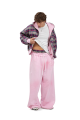 Komplettset: Wendbare Bluse und Hose Trashed & Crushed Bordeaux