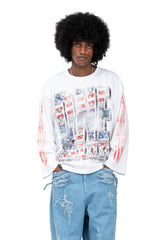 WHITE ONE ATOM LONGSLEEVE