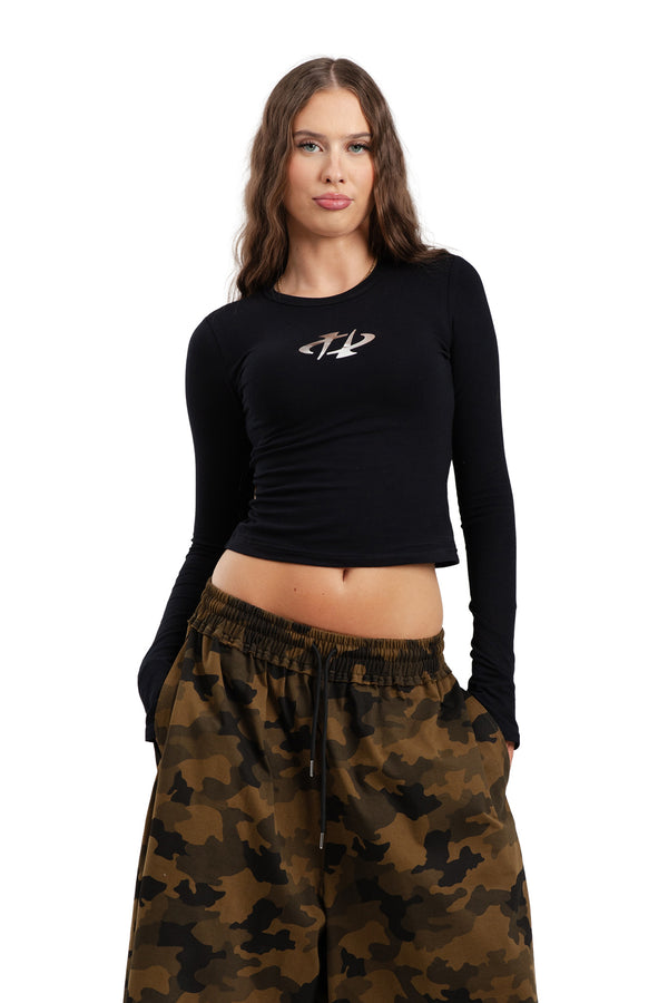 Longsleeve REFLECTIVE LOGO Black