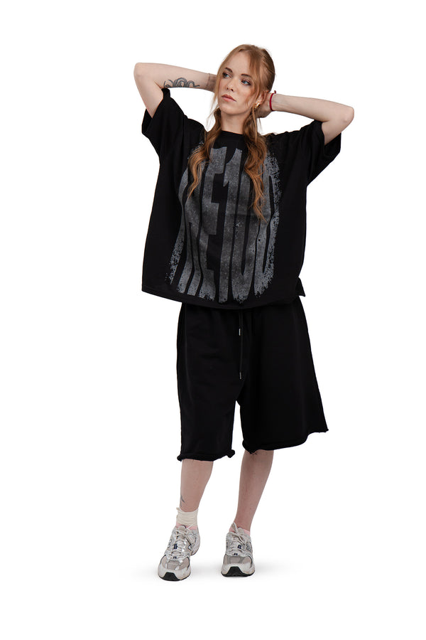 T-Shirt Boxy Concrete Black