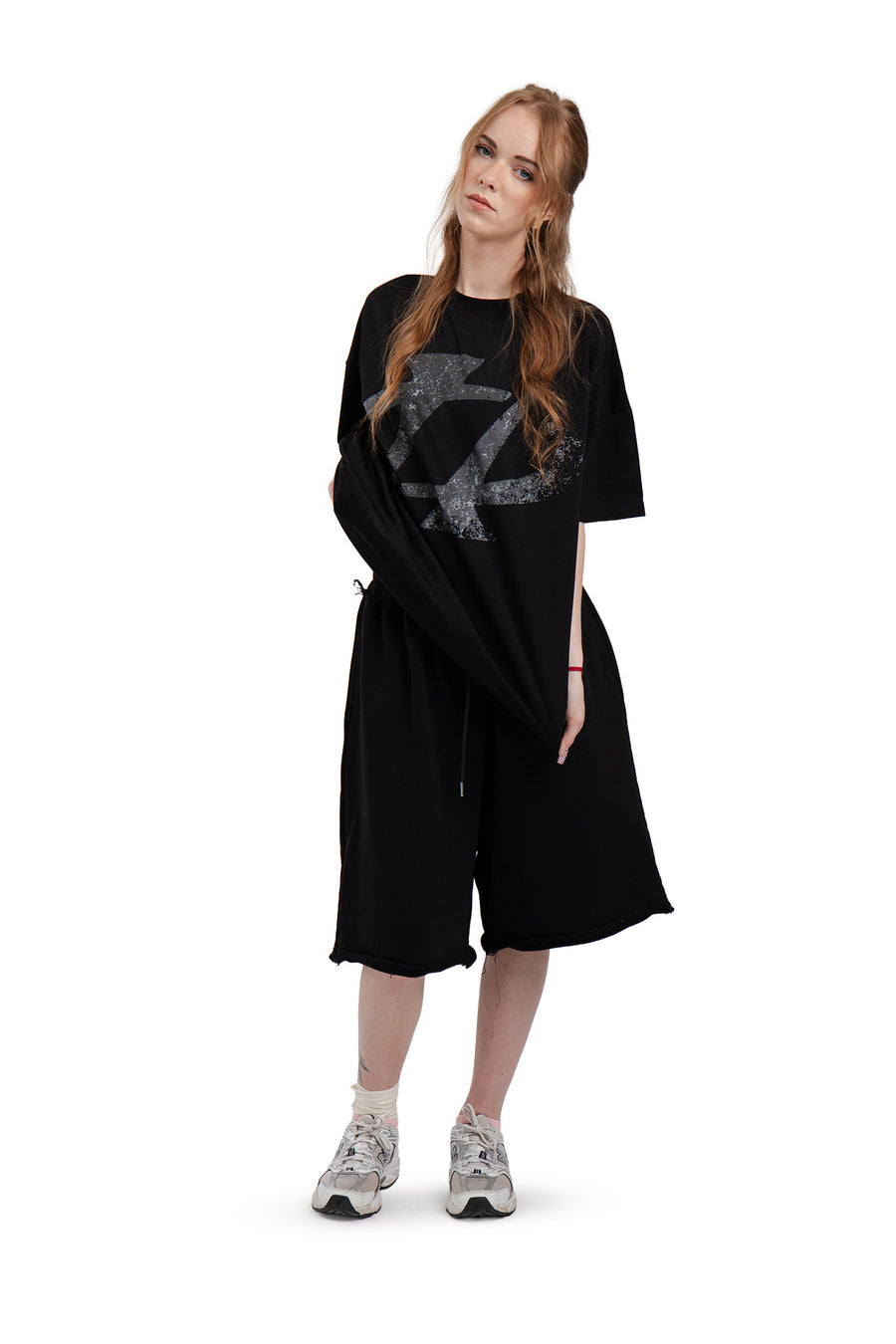 T-Shirt Boxy Concrete Black