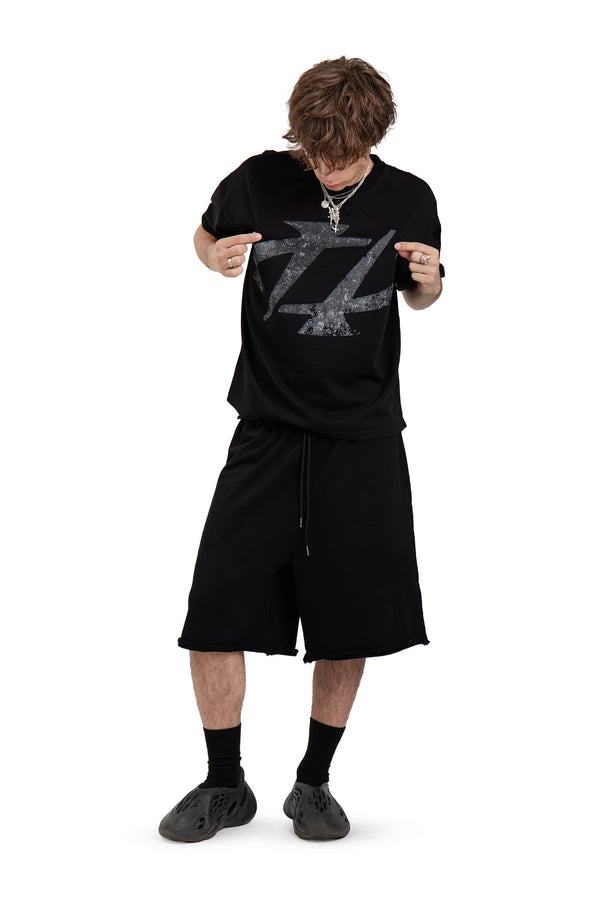 T-Shirt Boxy Concrete Black