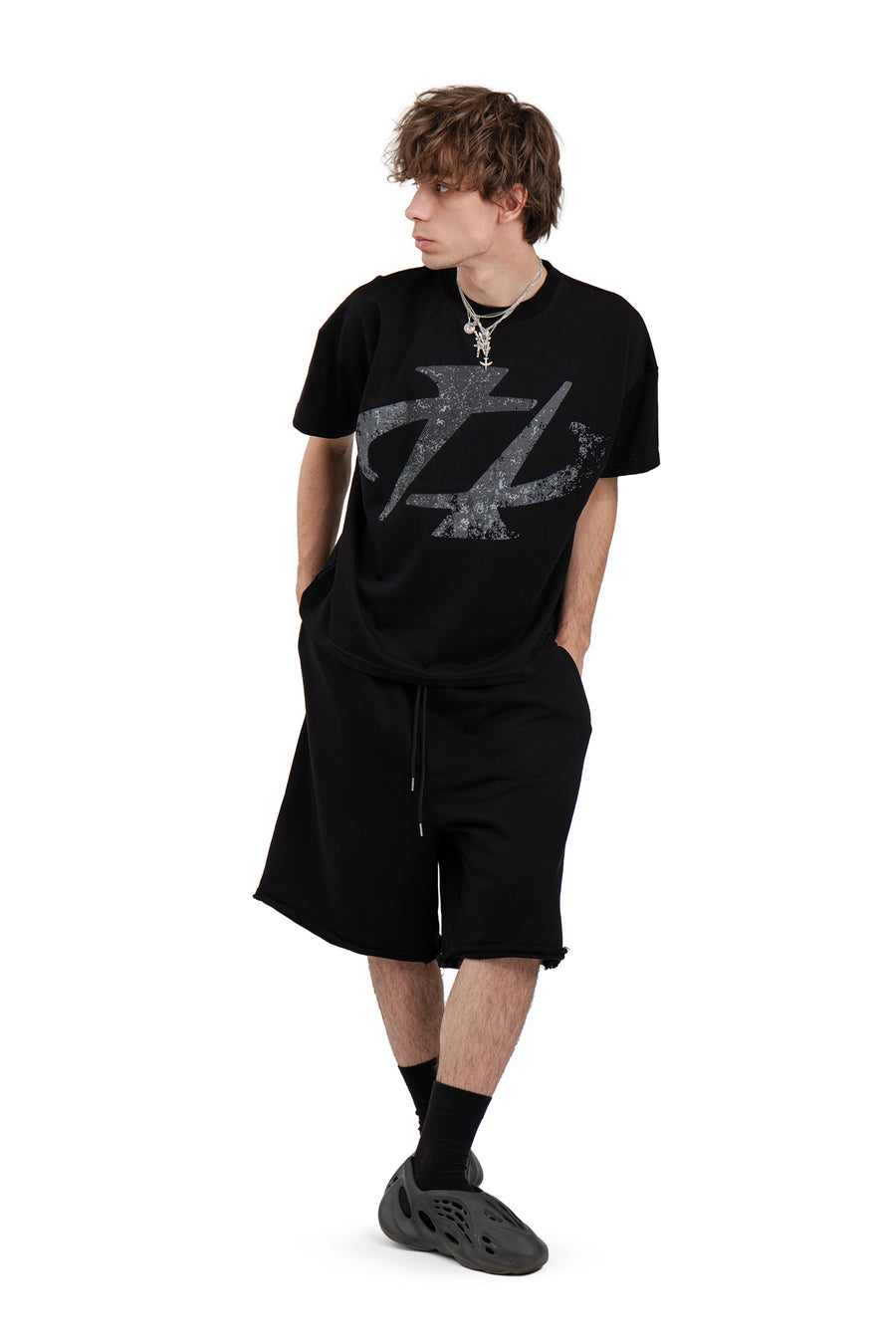 T-Shirt Boxy Concrete Black