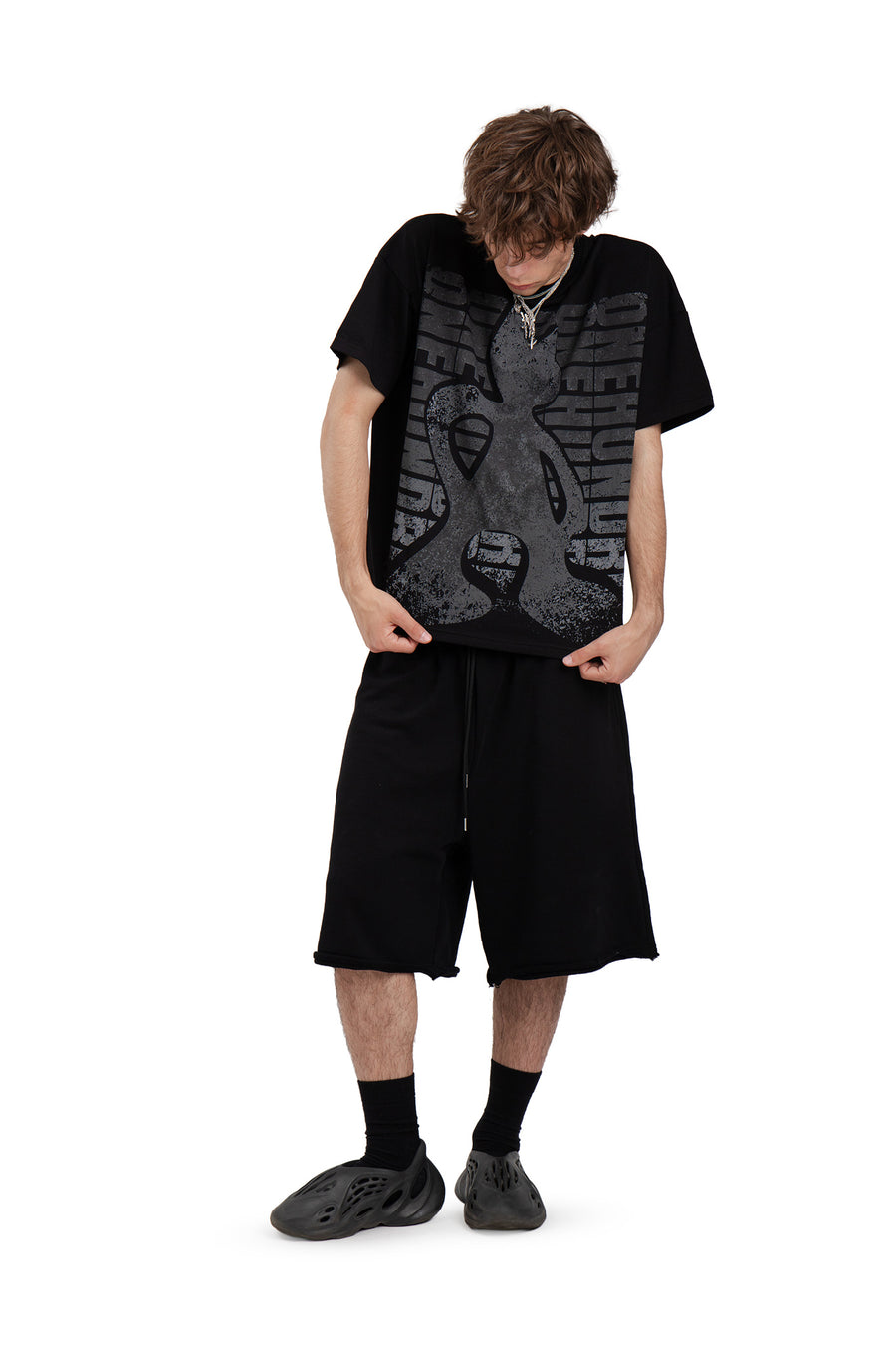 T-Shirt Boxy Concrete Black