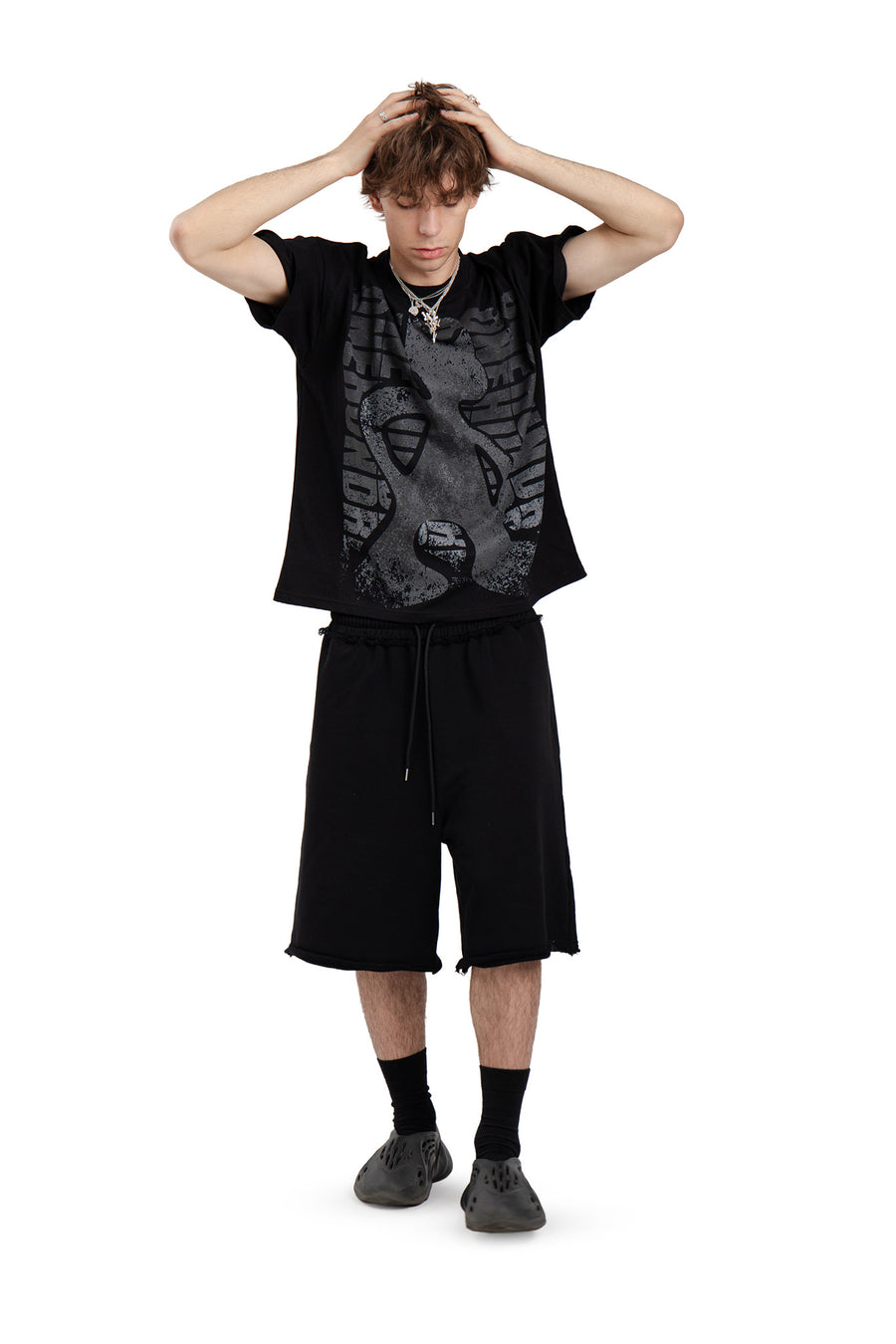 T-Shirt Boxy Concrete Black