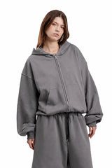 Puffy Zip Fly Sweatshirt