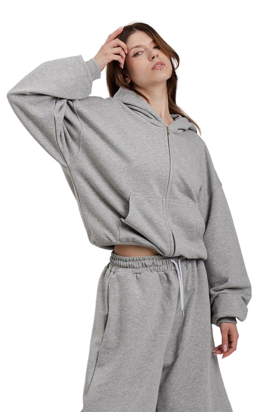 Puffy Zip Fly Sweatshirt