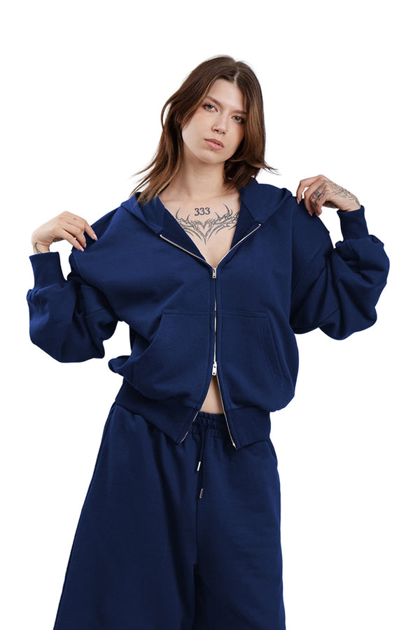 Puffy Zip Fly Sweatshirt