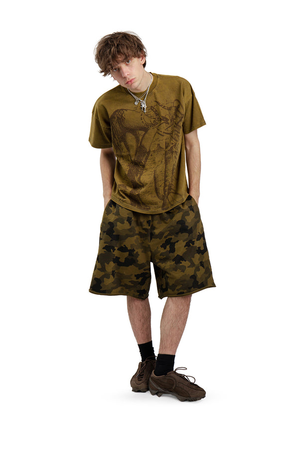 Koszulka "Legs" Khaki Washed