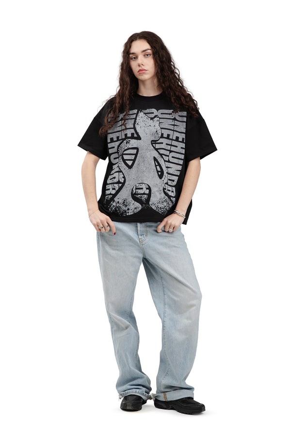 T-Shirt Boxy Concrete Black