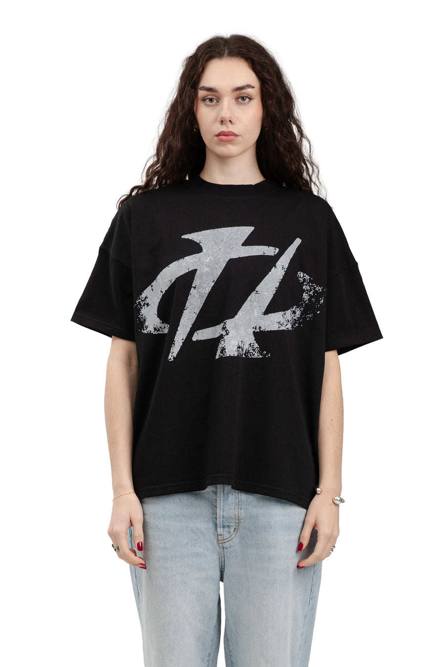T-Shirt Boxy Concrete Black