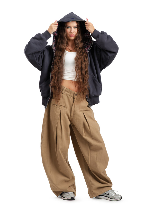 Wende-Sweatshirt Campus Grey