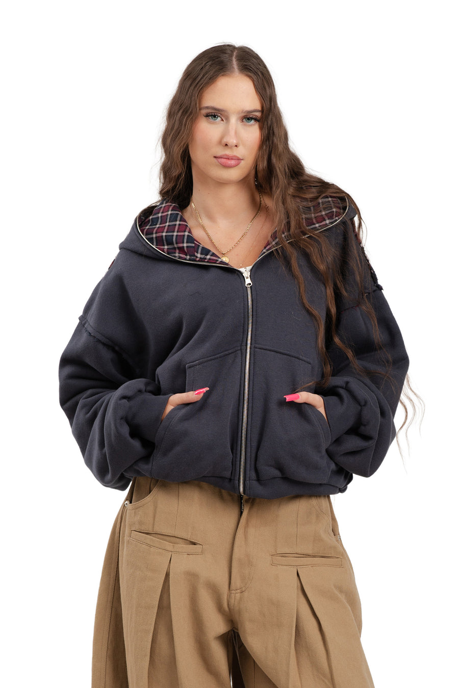 Wende-Sweatshirt Campus Grey