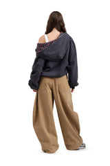 Wende-Sweatshirt Campus Grey