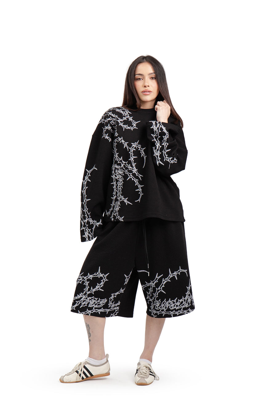 Longsleeve Waffle Black