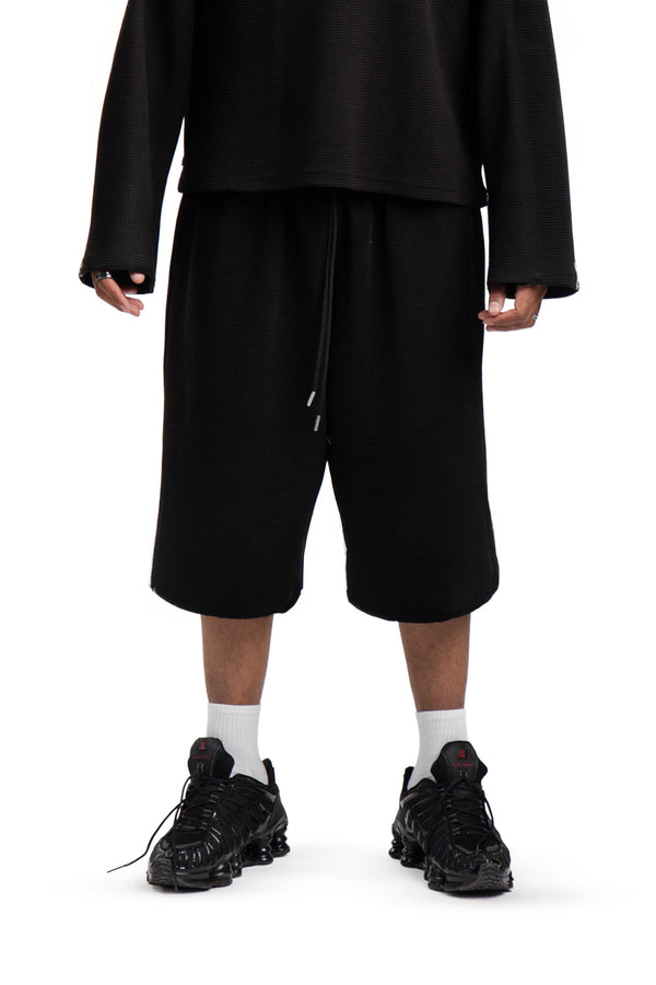 Spodenki Waffle Black Basic