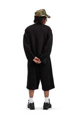 Longsleeve Waffle Black Basic