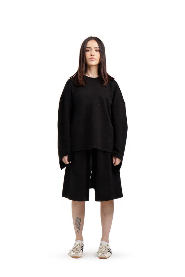Spodenki Waffle Black Basic