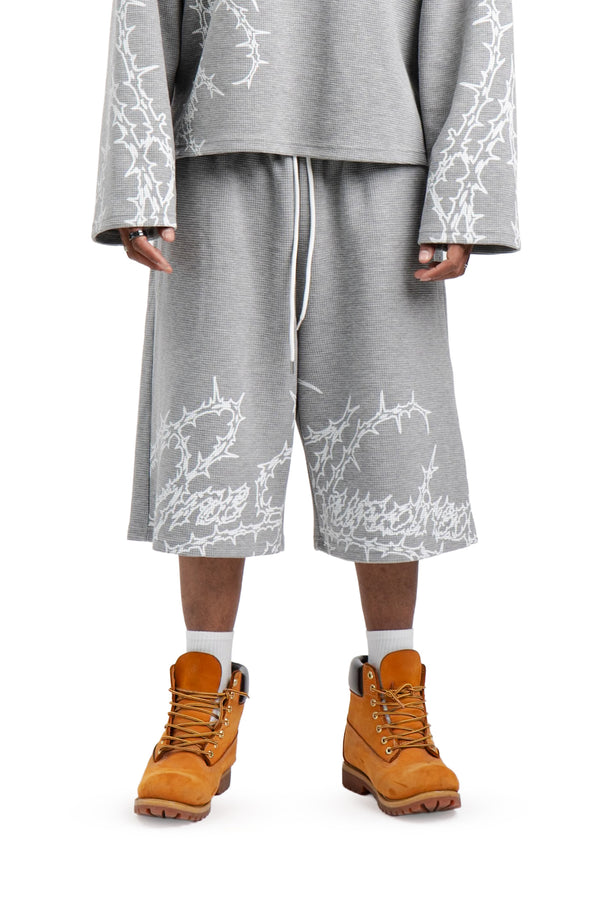 Spodenki Waffle Grey