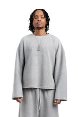 Longsleeve Waffle Grey Basic