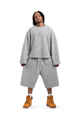 Longsleeve Waffle Grey Basic