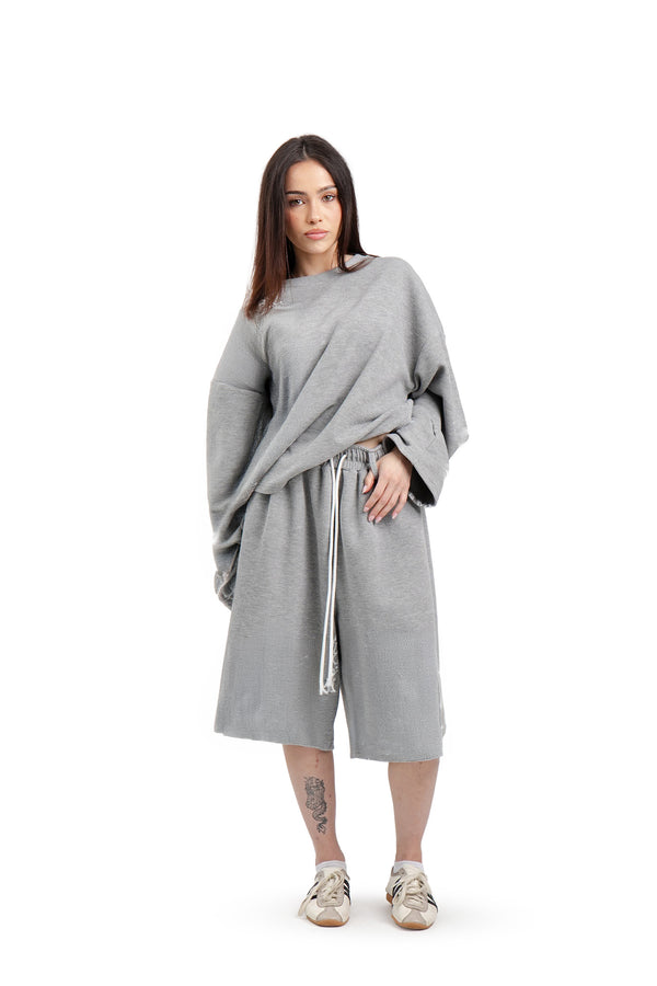 Longsleeve Waffle Grey Basic