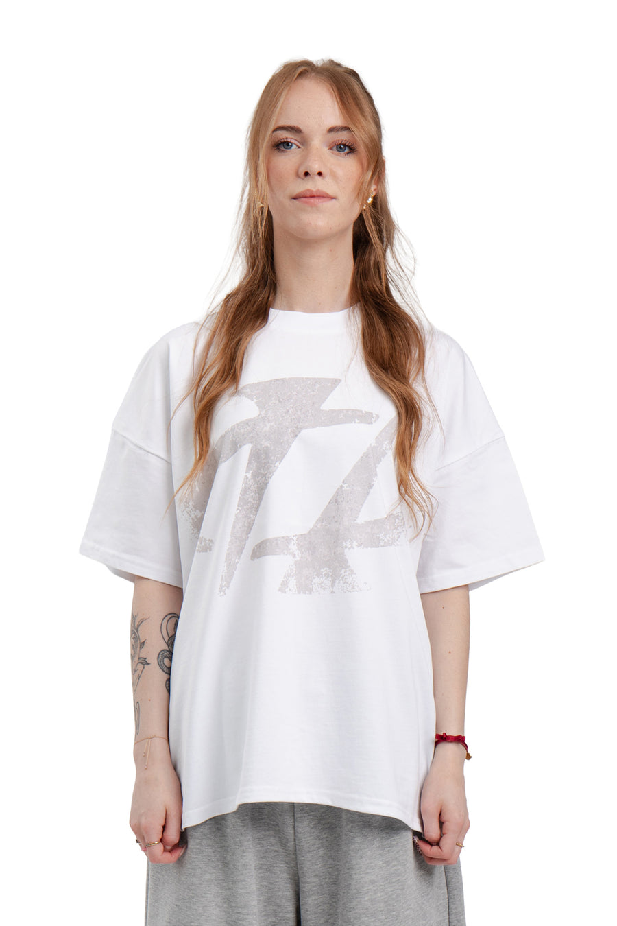 T-Shirt Boxy Concrete White