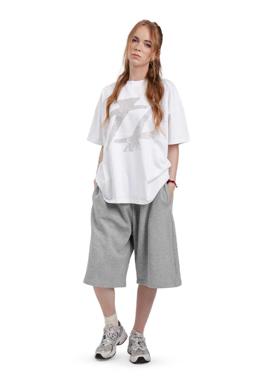 T-Shirt Boxy Concrete White