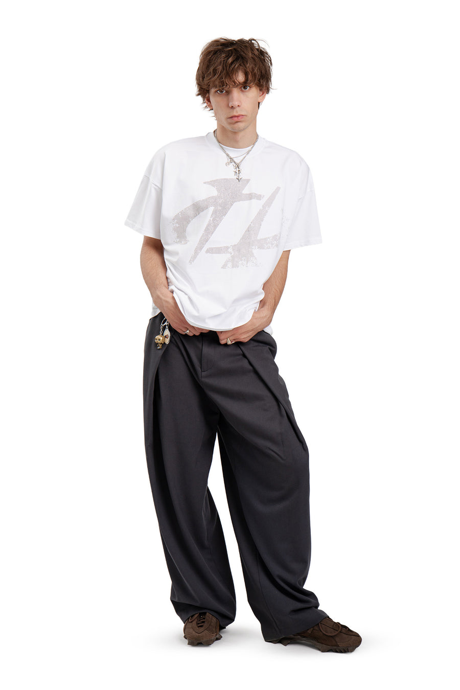 T-Shirt Boxy Concrete White