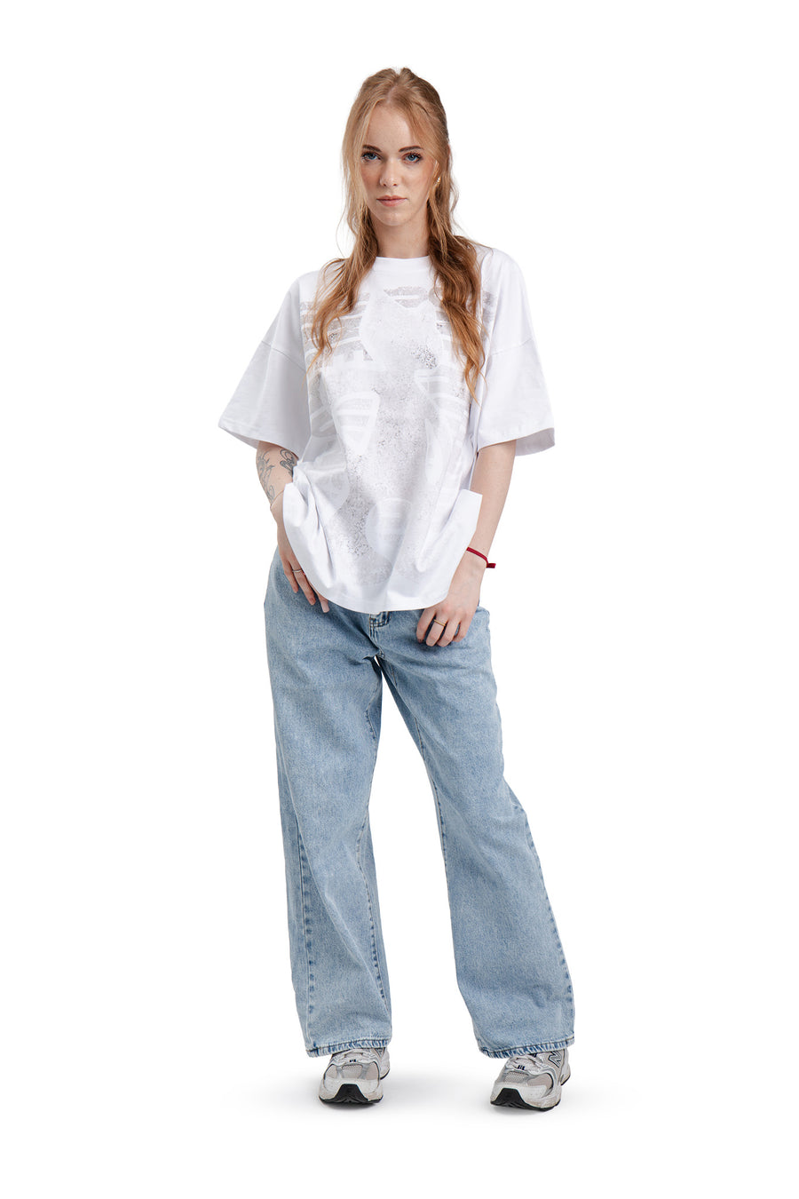 T-Shirt Boxy Concrete White