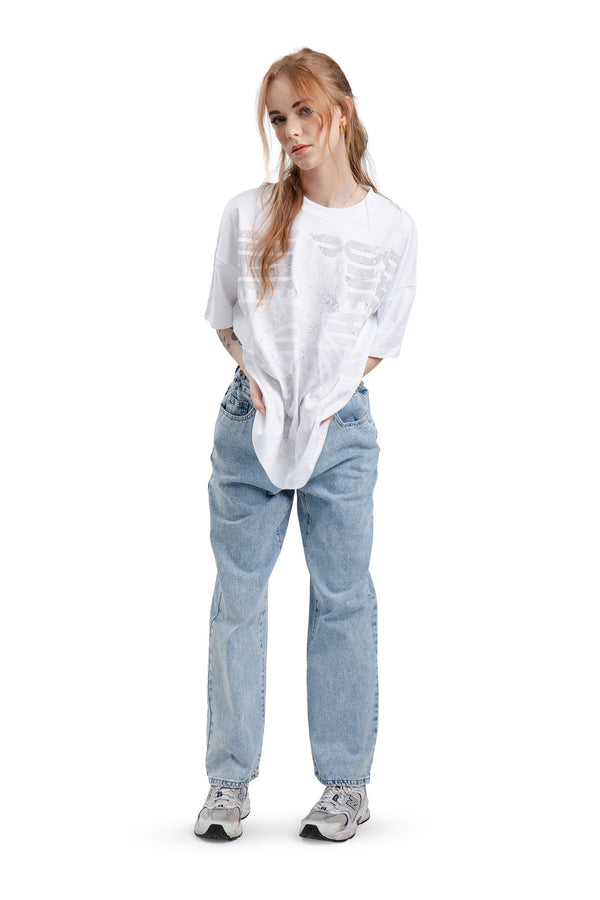 T-Shirt Boxy Concrete White