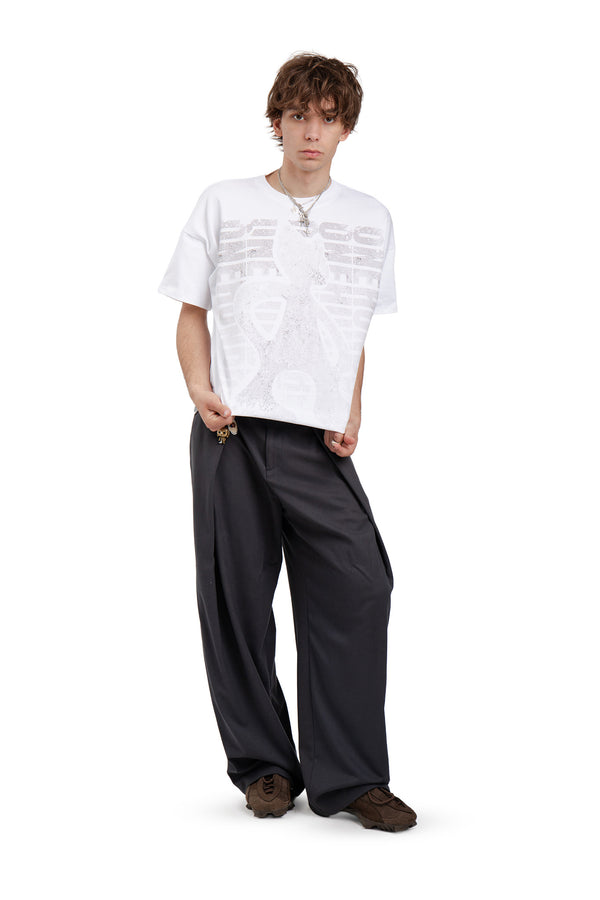 T-Shirt Boxy Concrete White