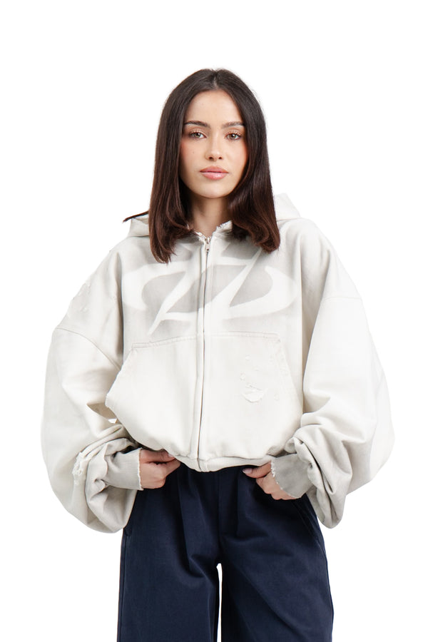 Kapuzenpullover Zip Puffy Ultra Full Distressed