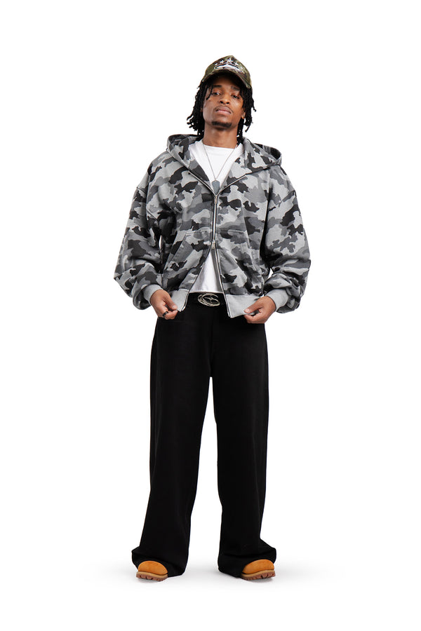 Bluza Puffy Zip MORO Dark Grey Melange