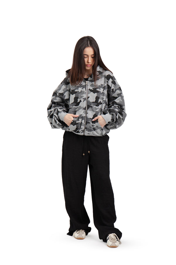 Bluza Puffy Zip MORO Dark Grey Melange