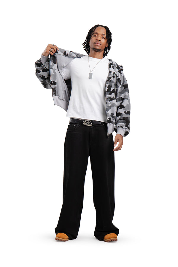 Bluza Puffy Zip MORO Grey
