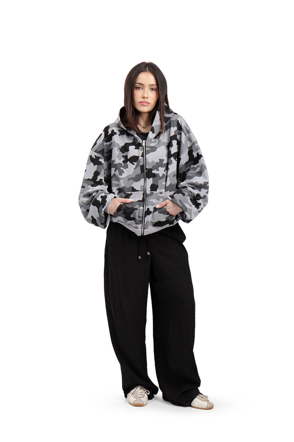 Bluza Puffy Zip MORO Grey
