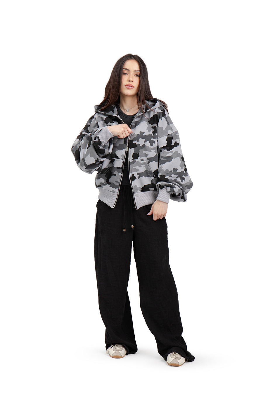Bluza Puffy Zip MORO Grey