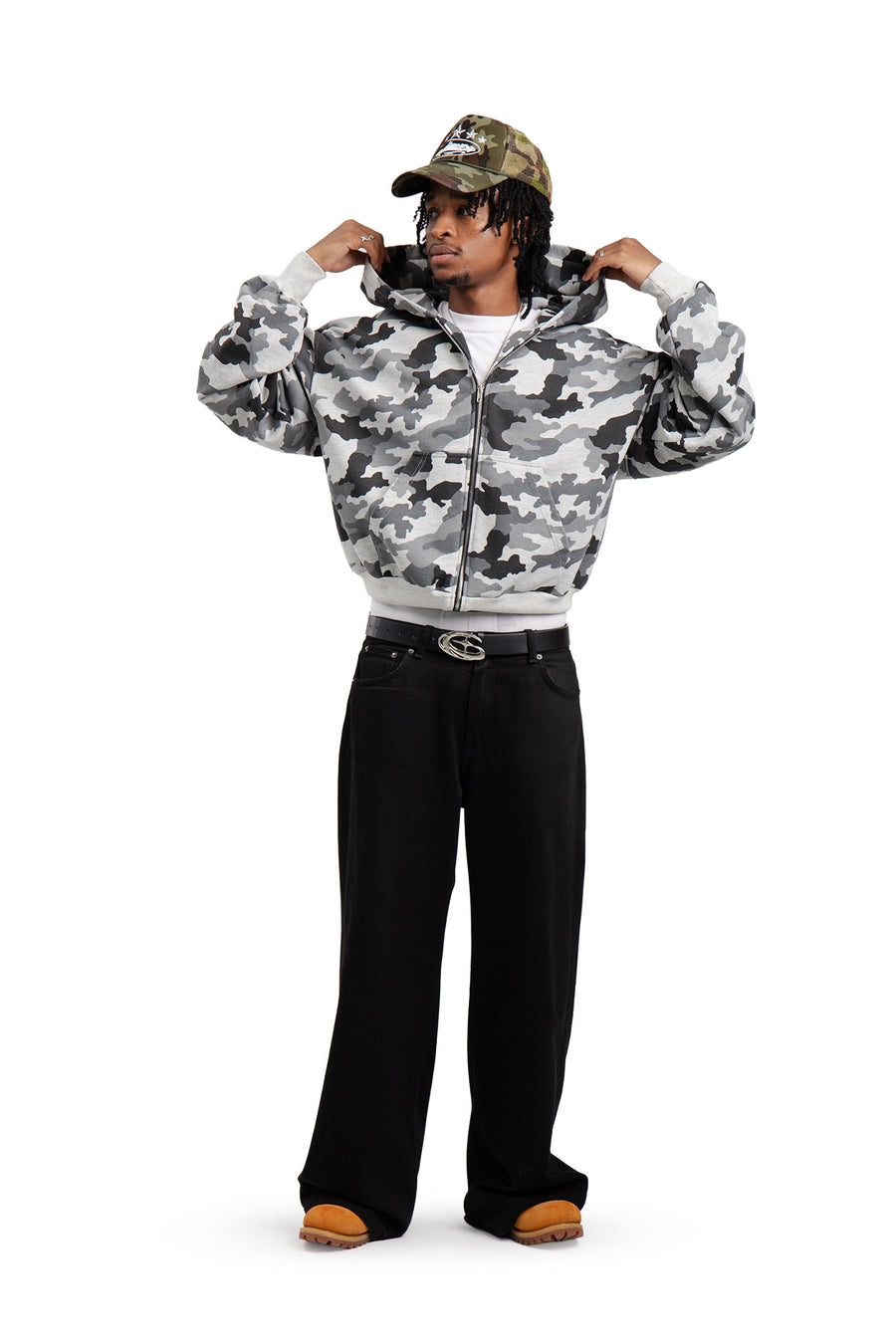 Bluza Puffy Zip MORO Light Grey Melange