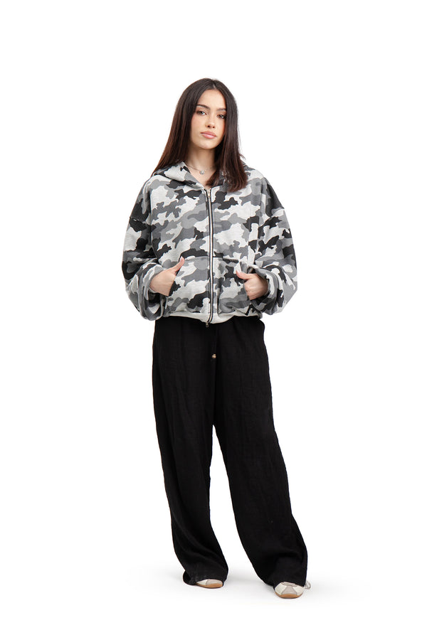 Bluza Puffy Zip MORO Light Grey Melange
