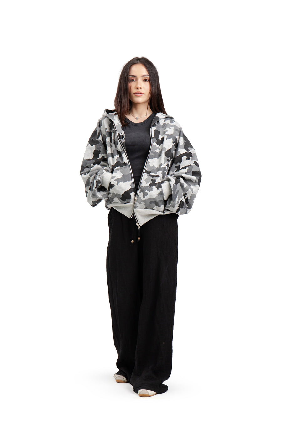 Bluza Puffy Zip MORO Light Grey Melange