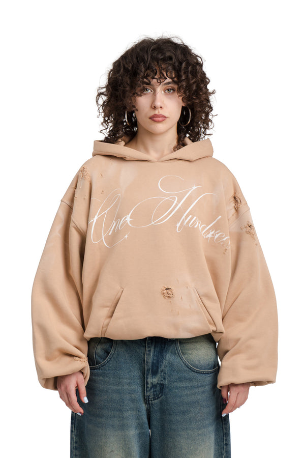 Hoodie Double Countryside Karamell
