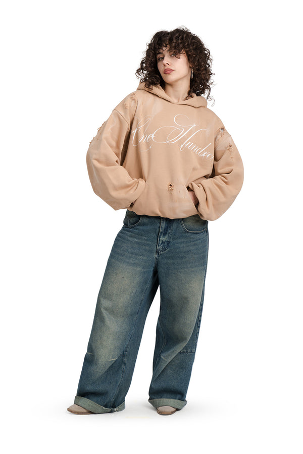 Hoodie Double Countryside Karamell