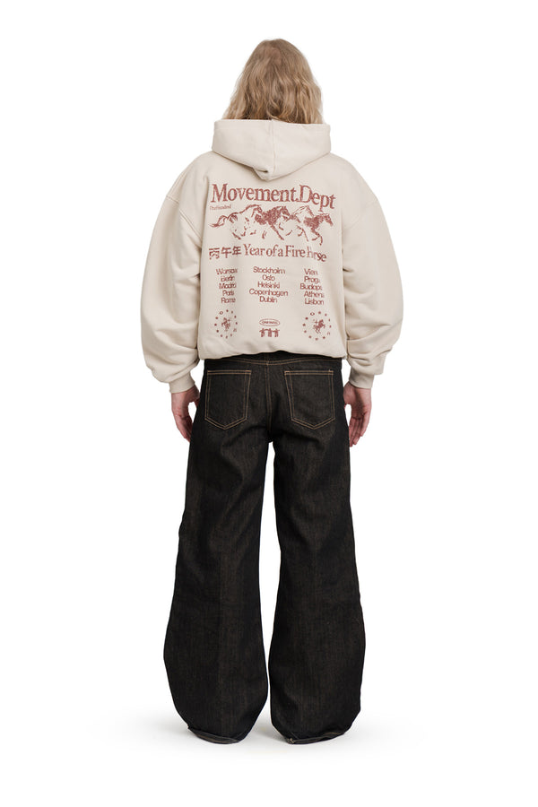 Kapuzenpullover Puffy Zip Wild Movement Almond