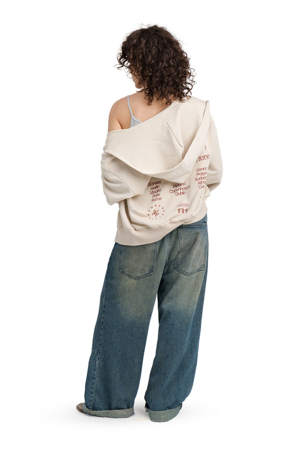Kapuzenpullover Puffy Zip Wild Movement Almond