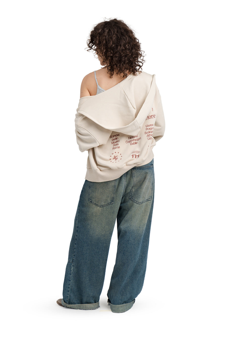 Kapuzenpullover Puffy Zip Wild Movement Almond