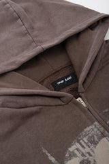 Bluza Zip Danger Zone Brown
