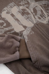 Bluza Zip Danger Zone Brown